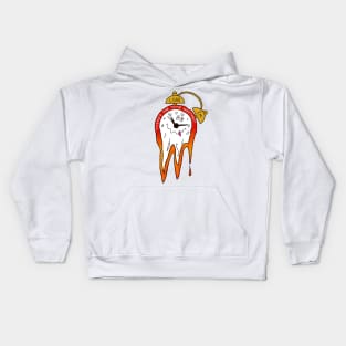 Melting Clock (Time Wasting) Kids Hoodie